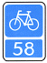 The Local Cycle Route sign