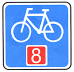The National Cycle Route sign