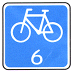 The Regional Cycle Route sign